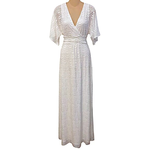 Lilly Pulitzer Parigi Maxi Dress in Resort White Shell Lace NWT - Size Medium - Picture 5 of 7